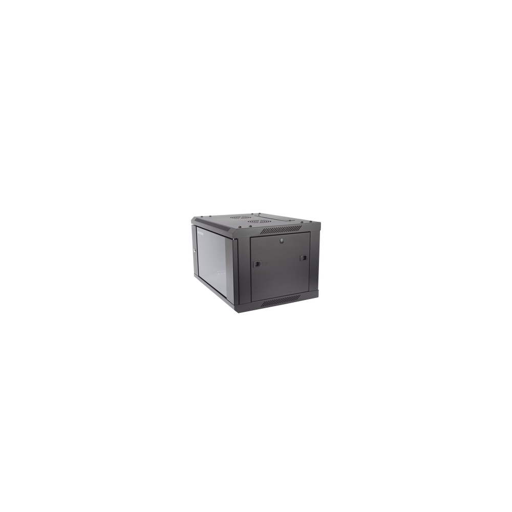 HIKVISION DS-XS6406-S/B Gabinete para Montaje en Pared - Piso / Puerta de Crista