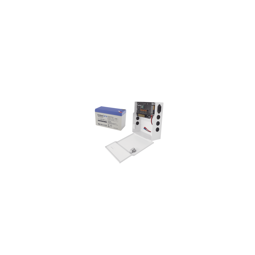 EPCOM POWERLINE PLK12DC4ABK/K Kit / Fuente PLK12DC4ABK + Batería incluída LK712