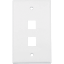 HIKVISION DS-1FPA2-A Placa de Pared (Face Plate) / 2 Puertos / Color Blanco / Ca