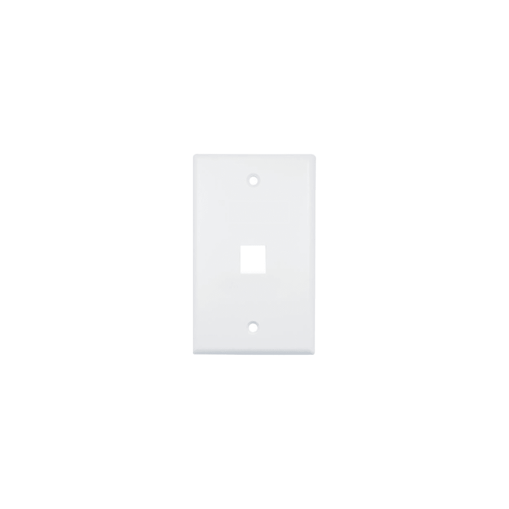 HIKVISION DS-1FPA1-A Placa de Pared (Face Plate) / 1 Puerto / Color Blanco / Caj