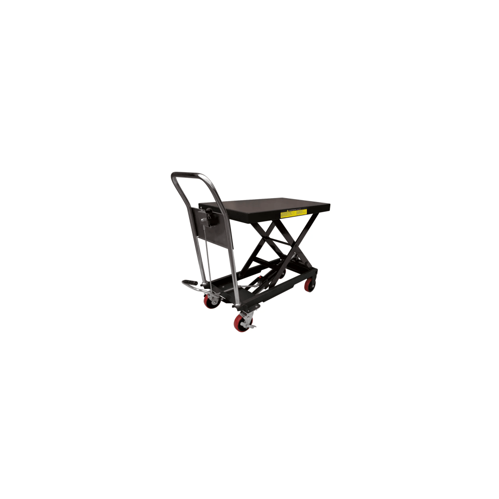 URREA SYS-MEL-10 Mesa Elevadora Hidráulica / Capacidad 300 kg a 1 t / Ruedas de Poliuretano / Sistema Hidráulico con Fre