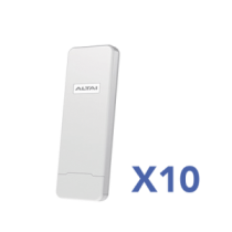 ALTAI TECHNOLOGIES KIT-10-C1N Kit de 10 Puntos de Acceso C1N Wi-Fi PTMP en 2.4 GHz Antena Sectorial Integrada de 70 de