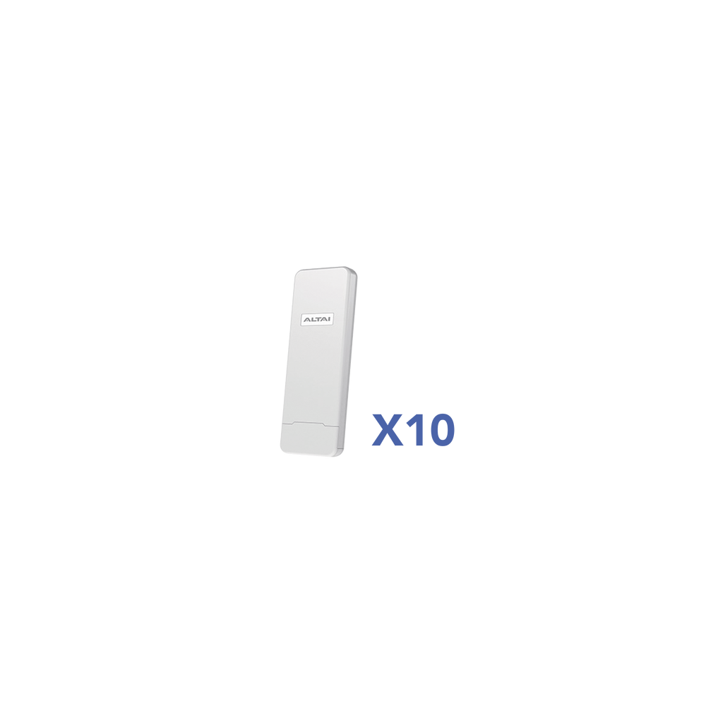 ALTAI TECHNOLOGIES KIT-10-C1N Kit de 10 Puntos de Acceso C1N Wi-Fi PTMP en 2.4 GHz Antena Sectorial Integrada de 70 de