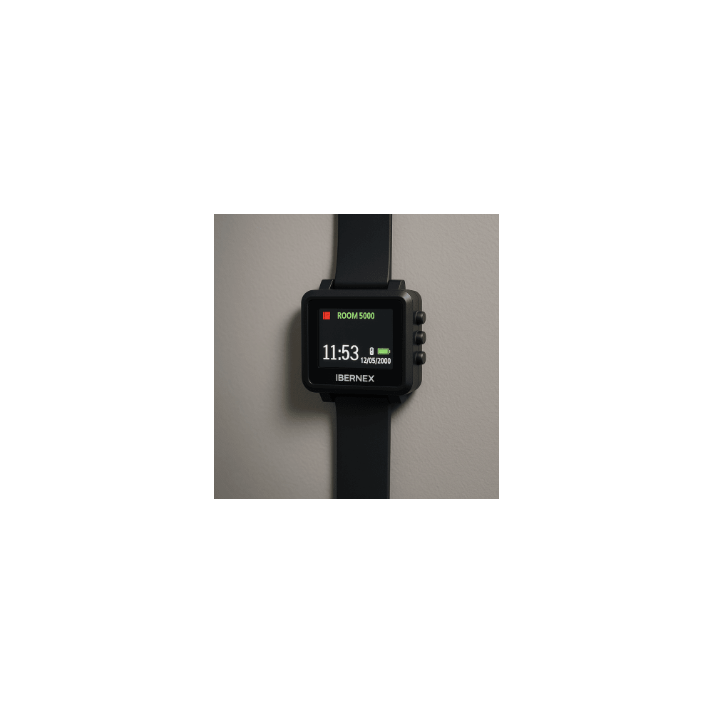 IBERNEX NX8832 Reloj Receptor Inalámbrico de Muñeca / Display LCD a Color / Batería Recargable / Indicación Visual y Acú