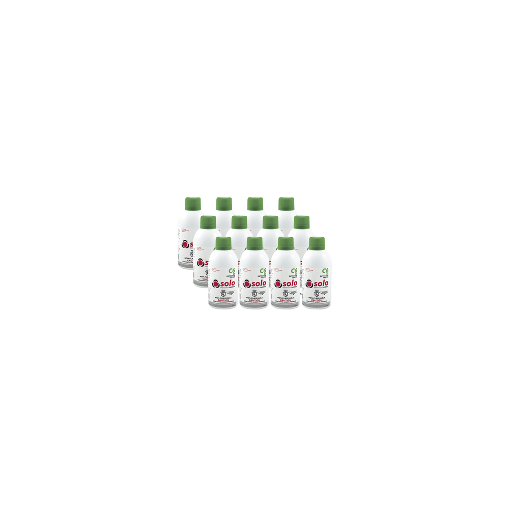 SDI SOLOC6-BP Paquete De 12 Latas De Gas Genuino De Monóxido De Carbono CO De Uso Manual o Dispensadores SOLO-330/SOLO-3