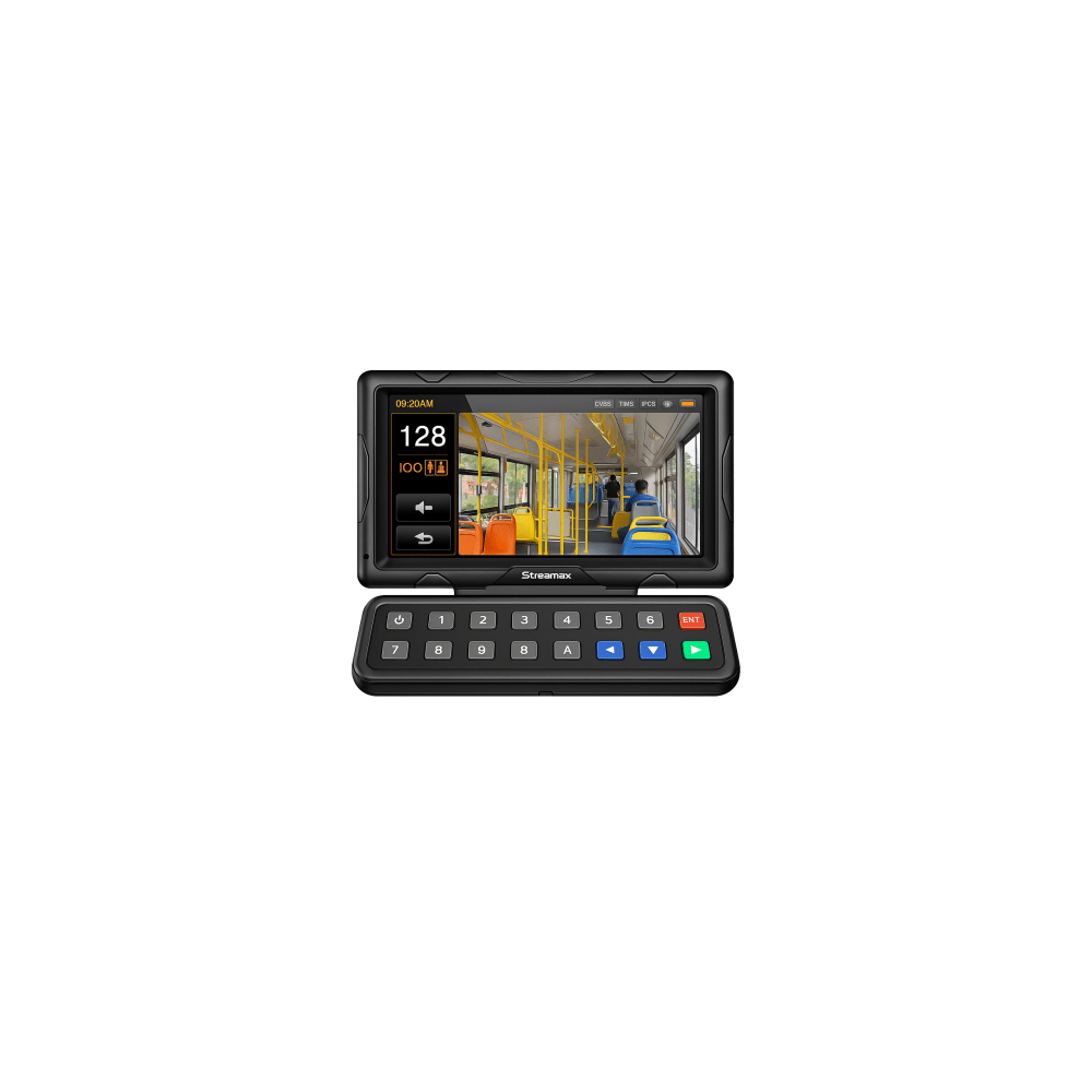 EPCOM XMRCP5 Panel de control dáctilar multifuncional con monitor de 7" para MDVR móvil Streamax