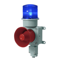QLIGHT SDL-WS-120B Combinación de baliza LED color Azul con sirena electrónica para aplicaciones de la industria pesada