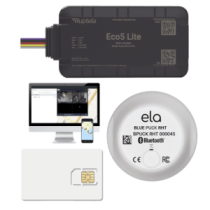 RUPTELA ECO5LITEKITTEMP Rastreador Vehicular y Monitoreo de Flota / BLE 5.0 y GNSS / LTE CAT1 y LTE-M con Respaldo 2G /