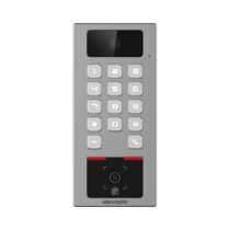 HIKVISION DS-K1T502DBWX-CQR Teclado con Lector Físico de QRs para Exterior Antivandálico IP65 & IK09 con función de Vide