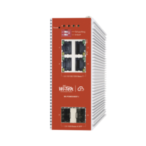 WI-TEK WI-PCMS306GF-I Switch L2+ PoE Industrial / Administración Cloud-Web-CLI / 4 Puertos PoE af/at 100/1000 Mbps / 2 P