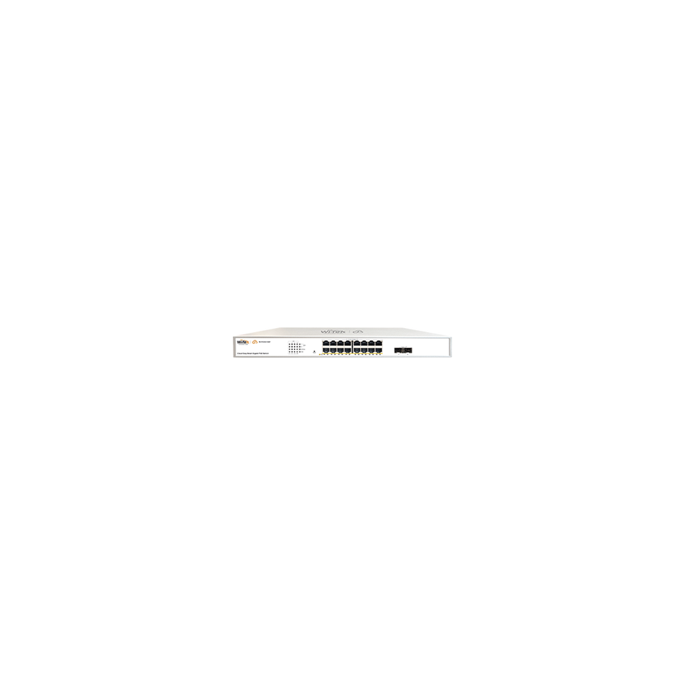 WI-TEK WI-PCES318GF Switch Administrable PoE / 16 puertos PoE af/at Gigabit / 2 x SFP Gigabit / Administración Cloud Gra