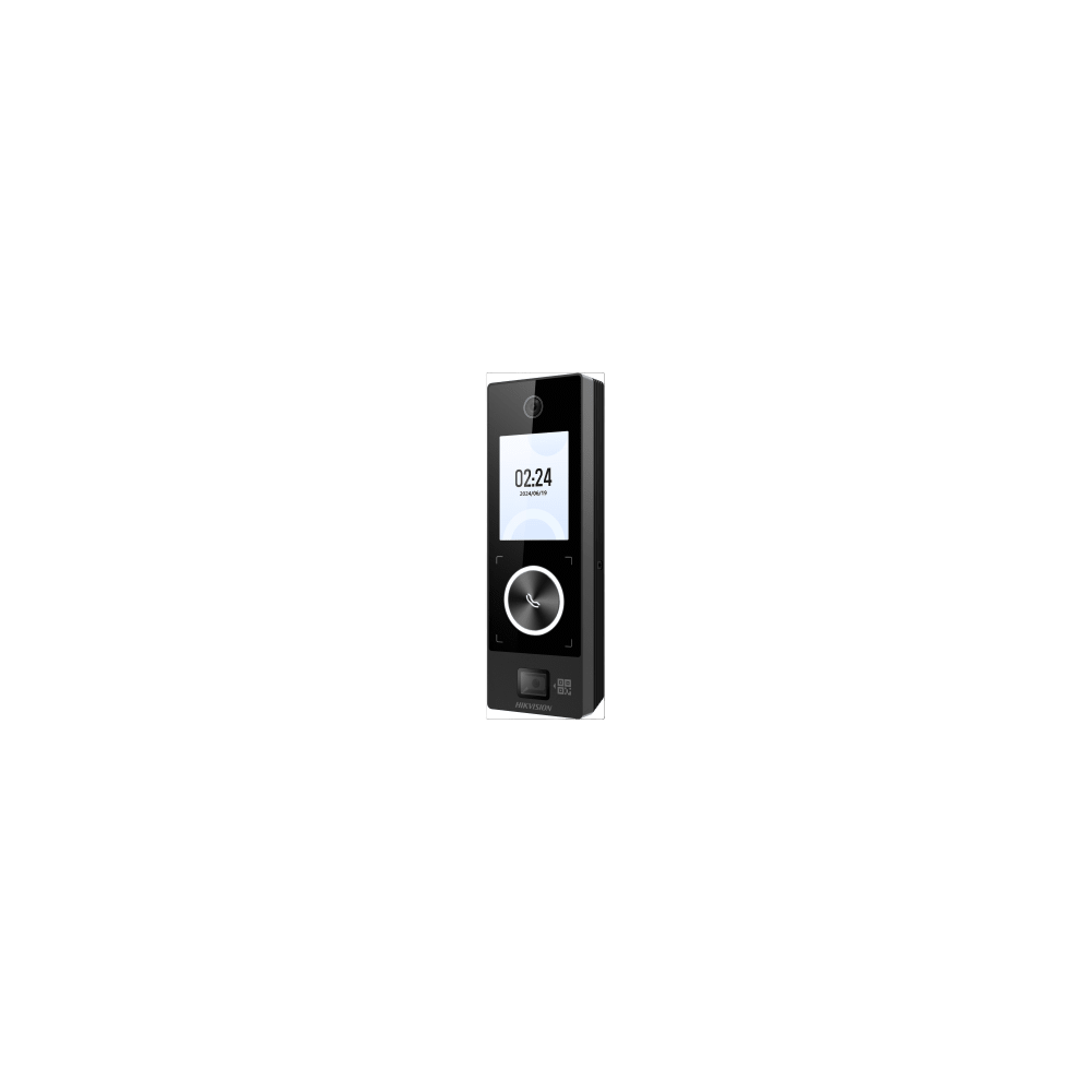 HIKVISION DSK1T323MBWXQRE1 Terminal Facial Min Moe WiFi & PoE con Botón de Llamada y LECTOR DE QRs FISICO / Exterior IP6