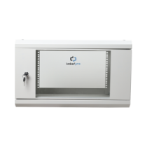 LINKEDPRO SR1906LH3GW Gabinete de Pared de 6U con Puerta de Cristal Templado 455 mm de Profundidad Total Rack de 19  Ace