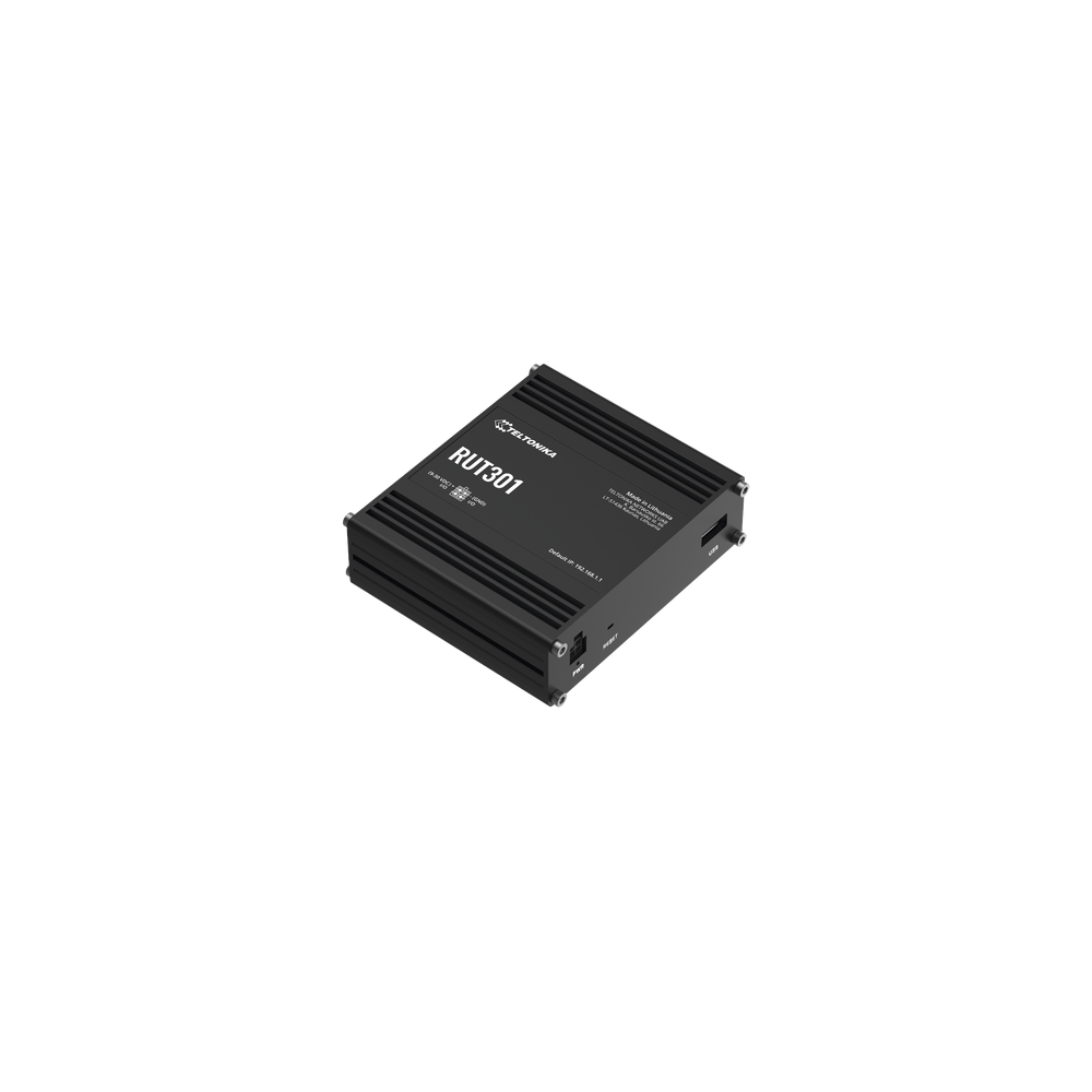 Teltonika RUT301 Router Industrial con 5 Puertos Ethernet / RutOS Seguro y Avanzado / Firewall y VPN Integrados / I/O Di