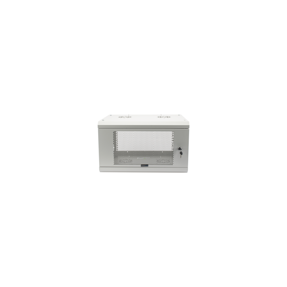 LINKEDPRO SR1906LH3PW Gabinete de Pared de 6U con Puerta Perforada 455 mm de Profundidad Total Rack de 19  Acero Reforza