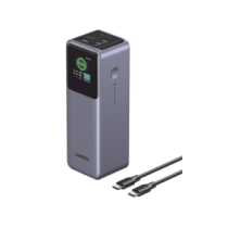 UGREEN 35526B Power Bank de 12000mAh | 3 Salidas 100W Max. | USB-A + 2 USB-C | PD 3.0 | QC3.0 | FCP | SCP | Pantalla Int