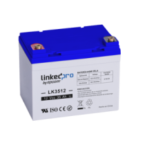 LINKEDPRO BY EPCOM LK3512 Batería 12 V / 35 Ah / UL / Tecnología AGM / Vida útil promedio de 5 años / Para uso en equipo