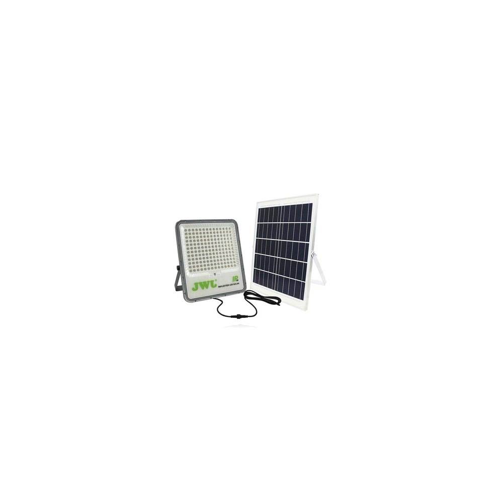 JWJ JLRE-SOL-01-100 Reflector con Panel Solar 100 W / Medida Reflector 180 x 50 x 230 mm / Batería 3.2 V CD / Medida Pan