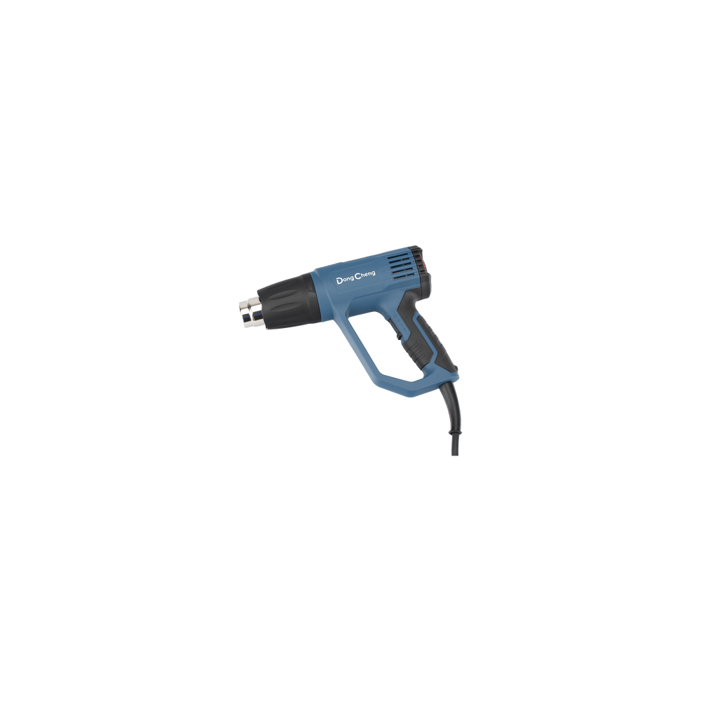DONG CHENG DQB-03-1600 Pistola de Calor de 1600W con 3 niveles de Temperatura variable Incluye 2 Boquillas