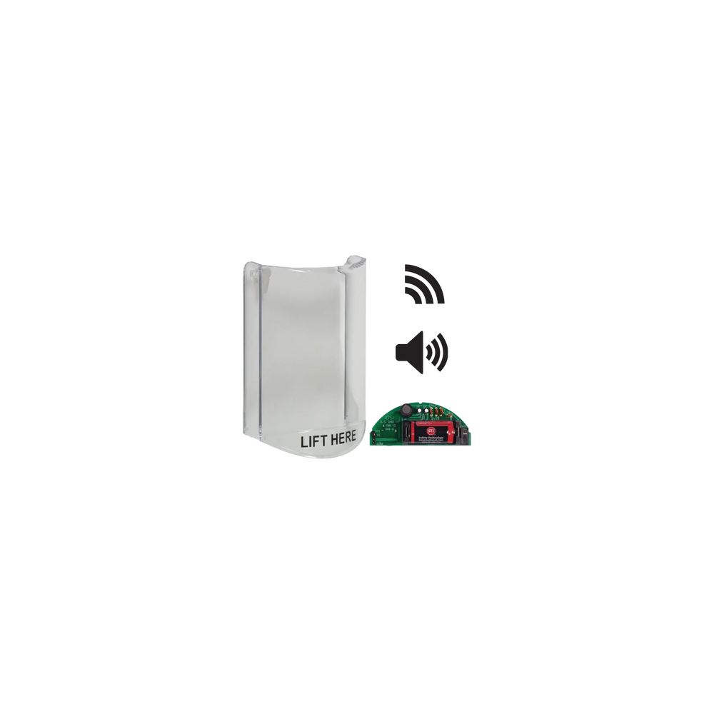 STI STI-6517B Cubierta Protectora De Policarbonato Súper Resistente Con Sonido Con Transmisor Inalámbrico Para STI-V3410