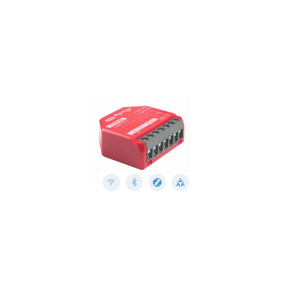 SHELLY SHELLY1PMGEN4 Relevador inalámbrico inteligente 16A 110-240 V / medición de consumo / compatible con asistente de
