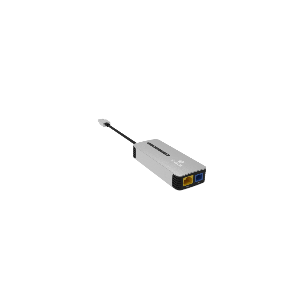 V-SOL V2802U ONU Dual GPON/EPON USB Portátil / 1 puerto RJ45 2.5Gbps / 1 puerto USB tipo C