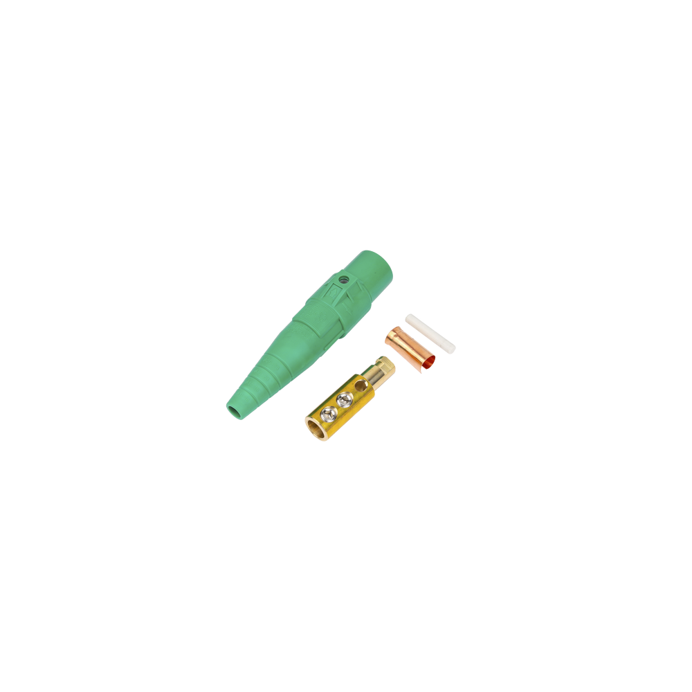 EPCOM PROAUDIO EP-CAMLOCK-400A-M-GREEN Conector camlock | 400 AMPERES | MACHO | color verde
