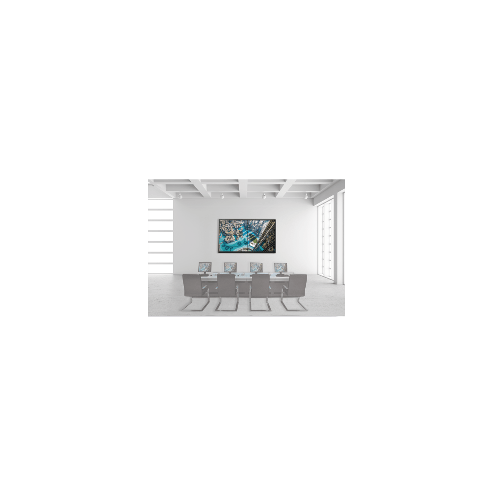 HIKVISION DSVW2X20A55/WM Kit Videowall 2X2 / Incluye 4 Pantallas de 55" / Decoder / Base de Pared /
