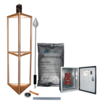 TOTAL GROUND KDA-05-INOX Kit de Pararrayo con Punta con Diámetro de Protección de 300 metros fabrica