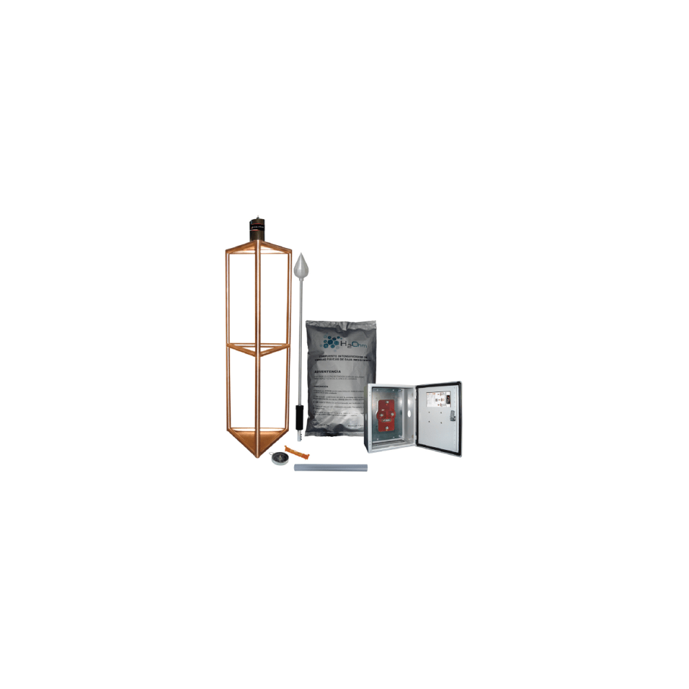 TOTAL GROUND KDA-05-INOX Kit de Pararrayo con Punta con Diámetro de Protección de 300 metros fabrica