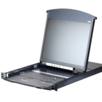 ATEN KL1108VN CONSOLA LCD DUAL RAIL CON SWITCH KVM POR IP INTEGRADO MULTI-INTERFAZ | CAT 5 DE 8 PUER