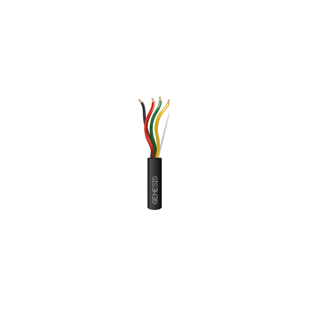 GENESIS 4152-1008 Carrete de Cable de 305m / 4 x 16 AWG / Cable DIRECT BURIAL / Color Negro / Para u