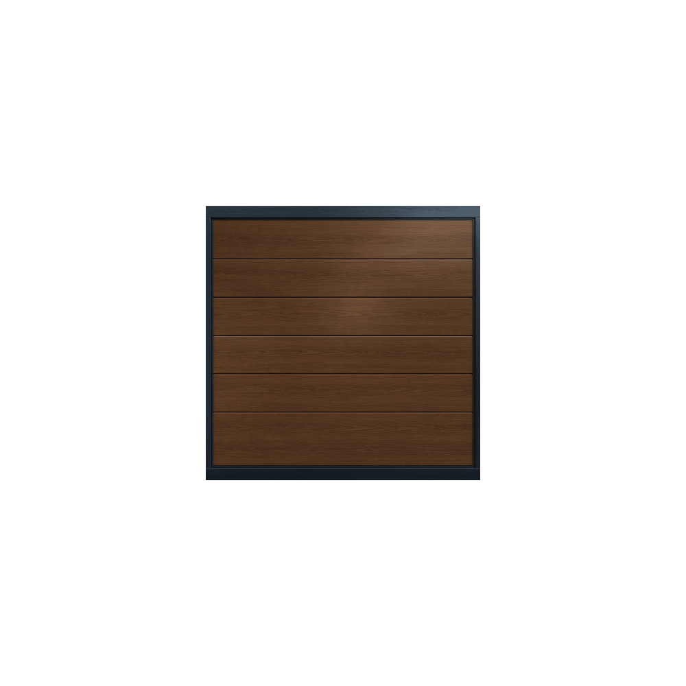 AccessPRO APDOOR-87B Puerta de Garage de Alta Calidad / Linea Central / Imitacion madera / oscura /