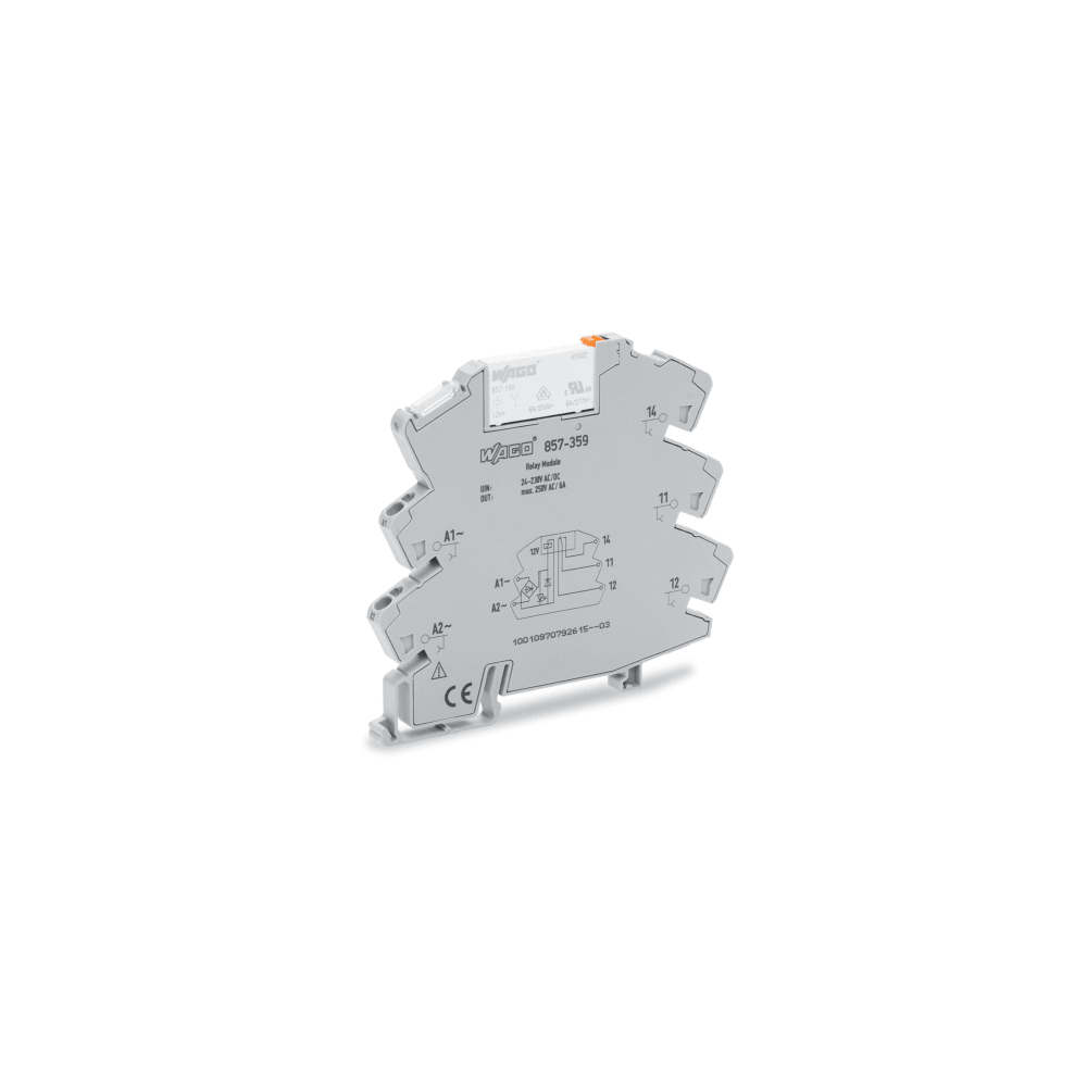 WAGO 857-359 Módulo con Relé WAGO 857-359 / 24V ... 230V AC/DC / Corriente Permanente Límite 6 A / U