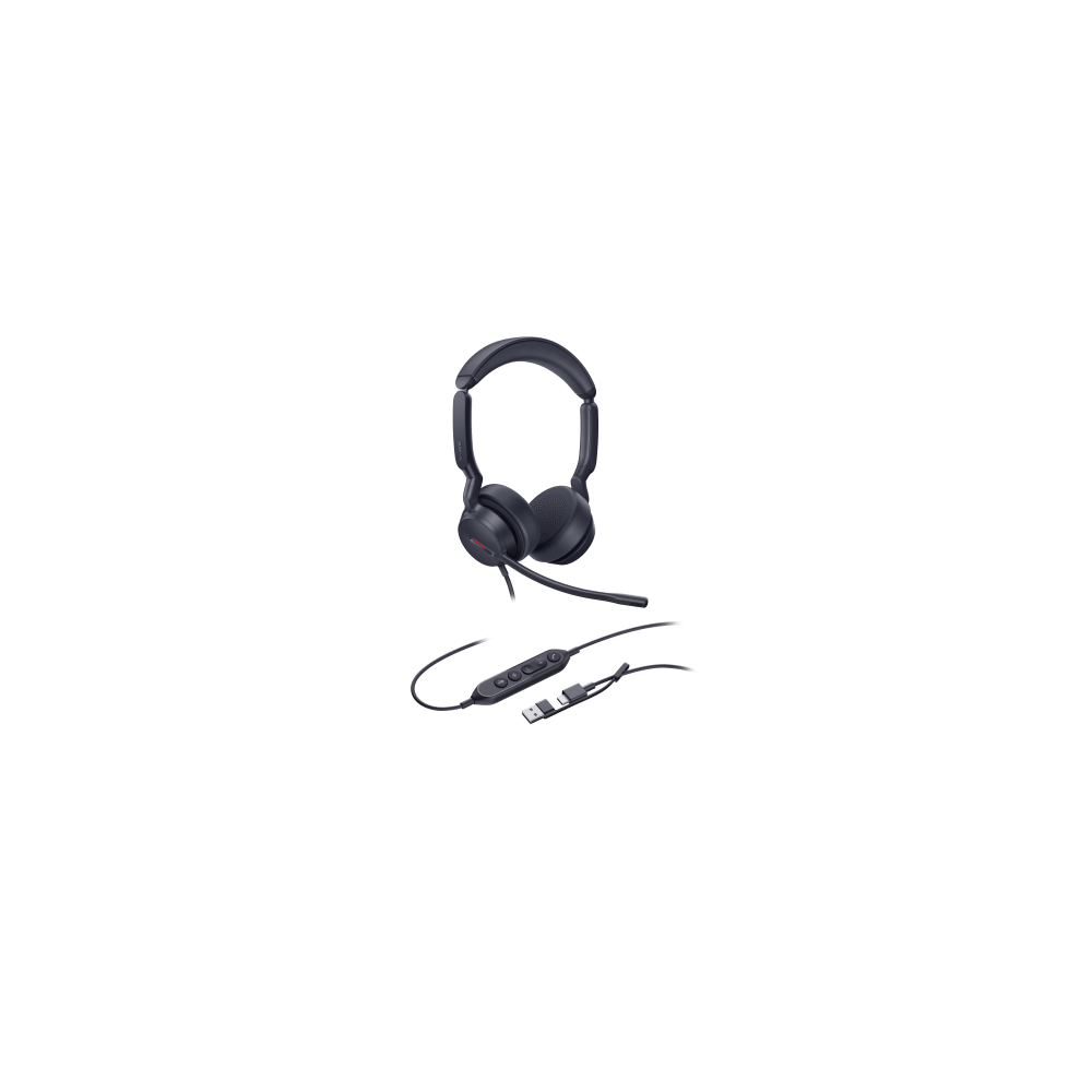 YEALINK UH44-DUAL-UC-USB-C/A Diadema Alámbrica UH44 Dual UC de Yealink con Conectividad USB-C/A y Am
