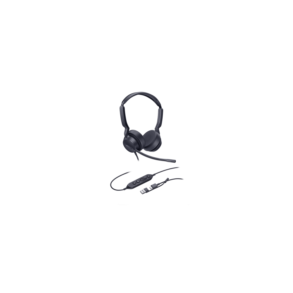 YEALINK UH42-DUAL-TEAMS-USB-C/A Diadema Alámbrica Yealink UH42 Dual con Audio HD y Conectividad USB-