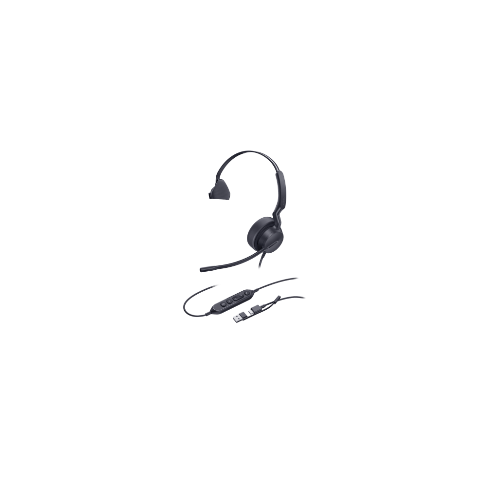 YEALINK UH42-MONO-UC-USB-C/A Diadema Alámbrica Yealink UH42 Mono UC con Audio HD y Conectividad USB-