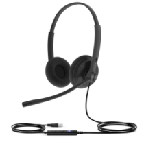 YEALINK UH34-LITE-DUAL-TEAMS-USB-C/A Diadema USB Yealink UH34 Lite Dual con Almohadillas de Esponja