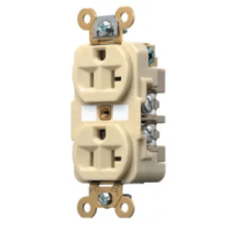 HUBBELL HUB-HBL5362I Contacto Dúplex 20 A 125 V / 2 Polos 3 Hilos / Color Marfil /Nema 5-20R /Grado