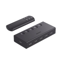 90512 Conmutador HDMI 5X1  4K60Hz  HDMI 2.0 1.4  HDCP 2.2 1.4  VRR  Dynamic HDR  3D